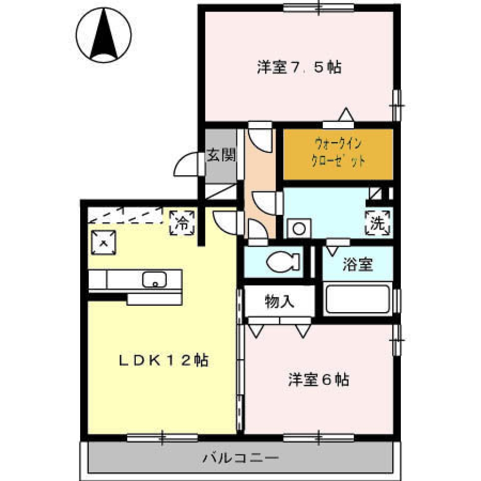 優しいハウスの間取り図