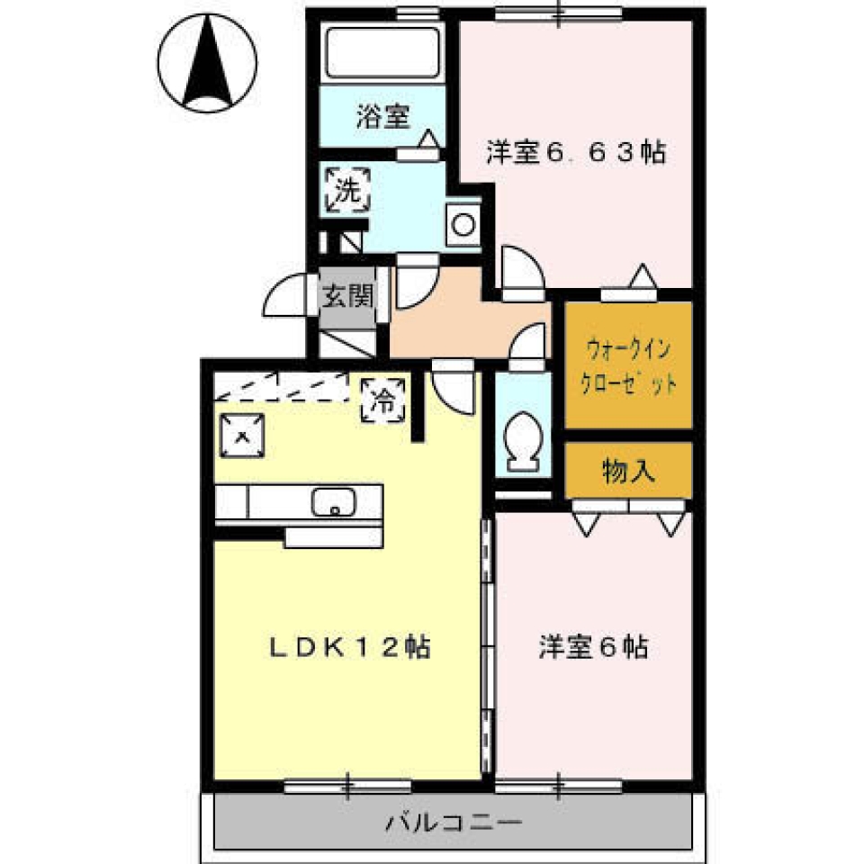優しいハウス２の間取り図