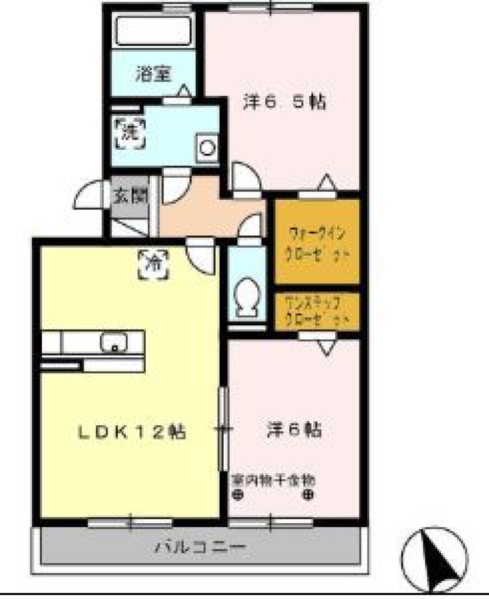 洋服大好き！の間取り図