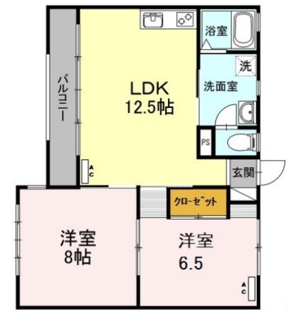 コンパクト導線のお部屋。の間取り図