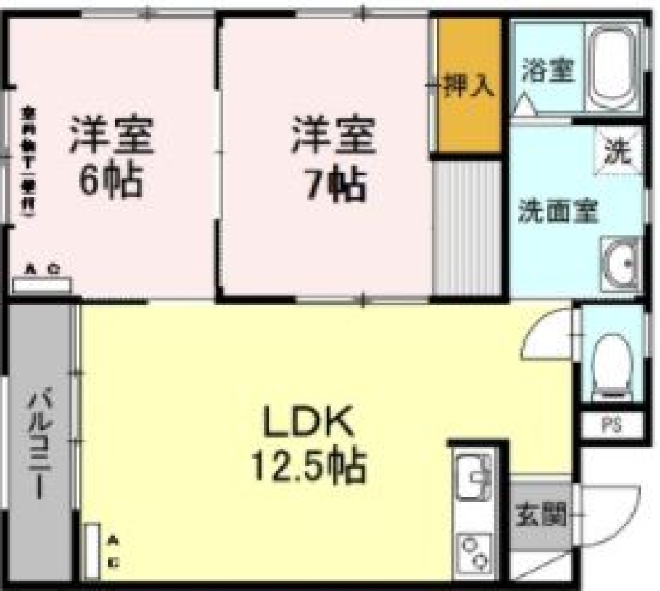 全ての部屋はリビングに通ず。の間取り図