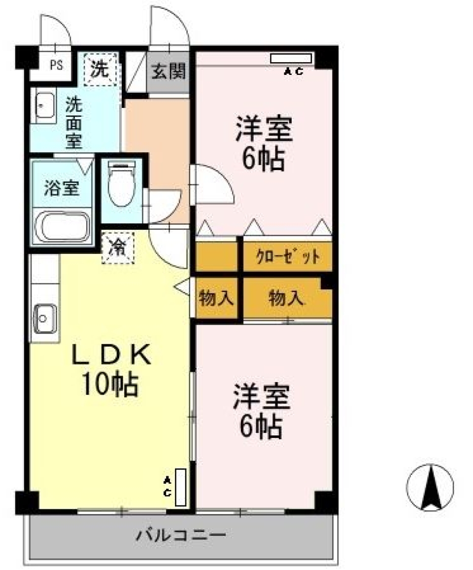 アクセントクロスでイメチェンの間取り図