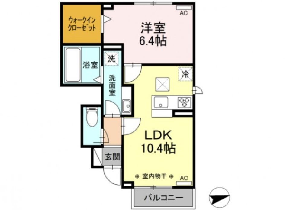 【新築】塵１つない新しい生活の間取り図