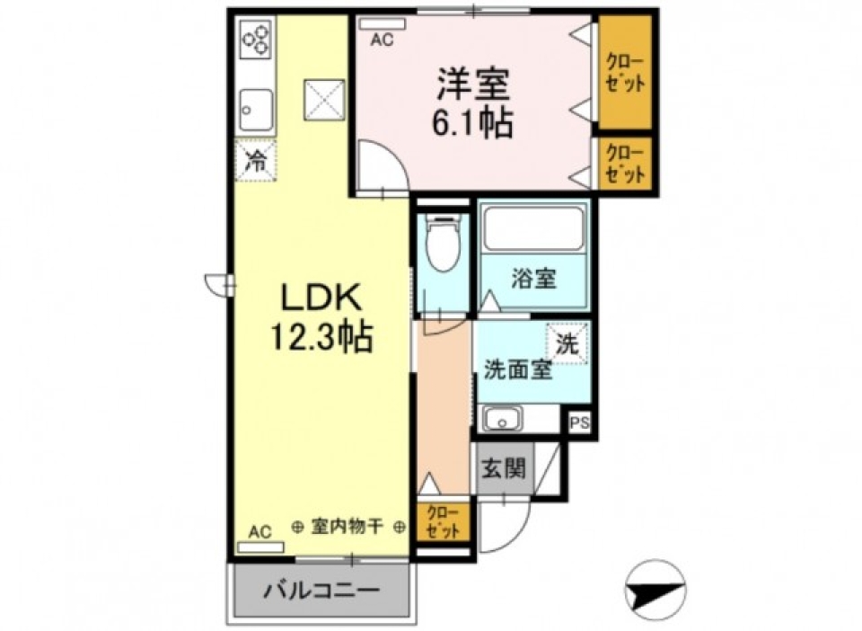 hot dog houseの間取り図
