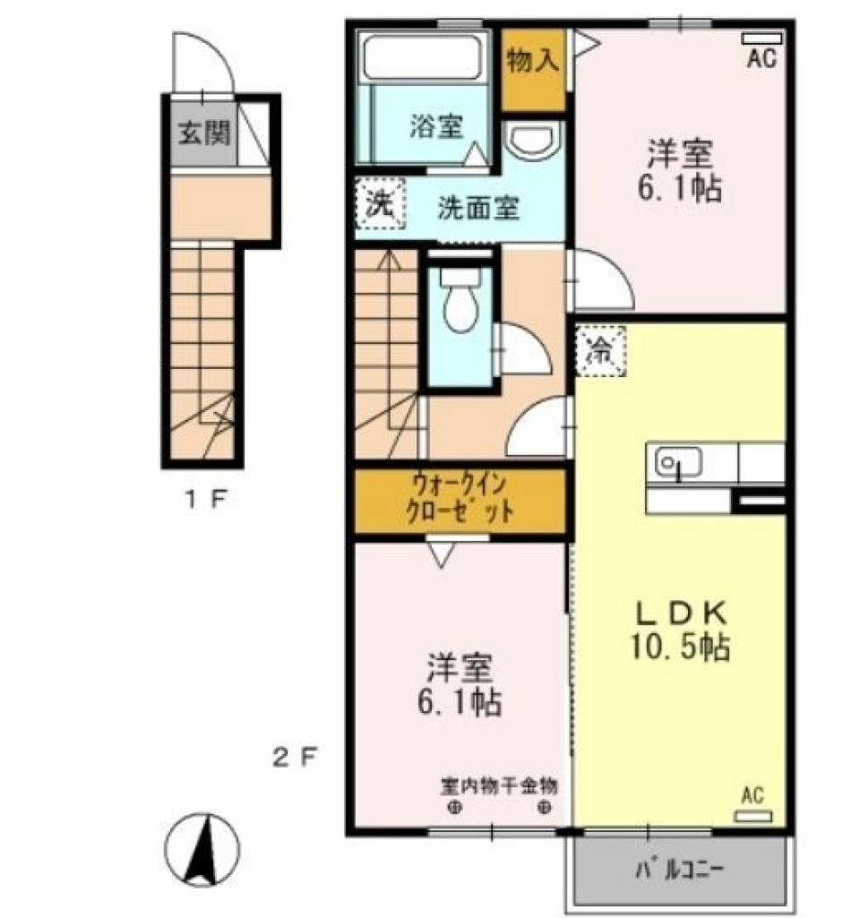磐田で新しい生活を！の間取り図