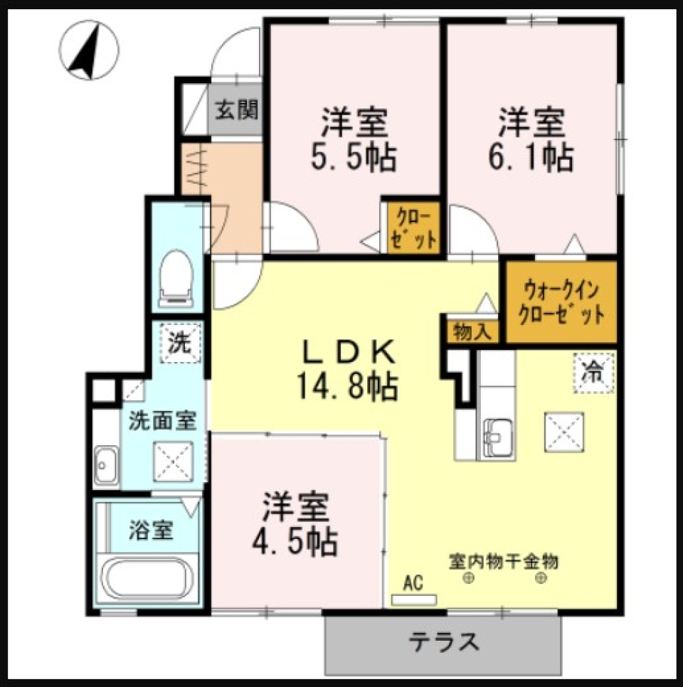 ちゃんと秋も感じます。の間取り図