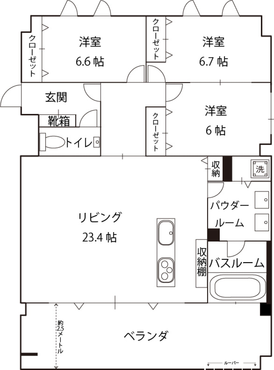 Luxury Maison 「ZECHST」の間取り図
