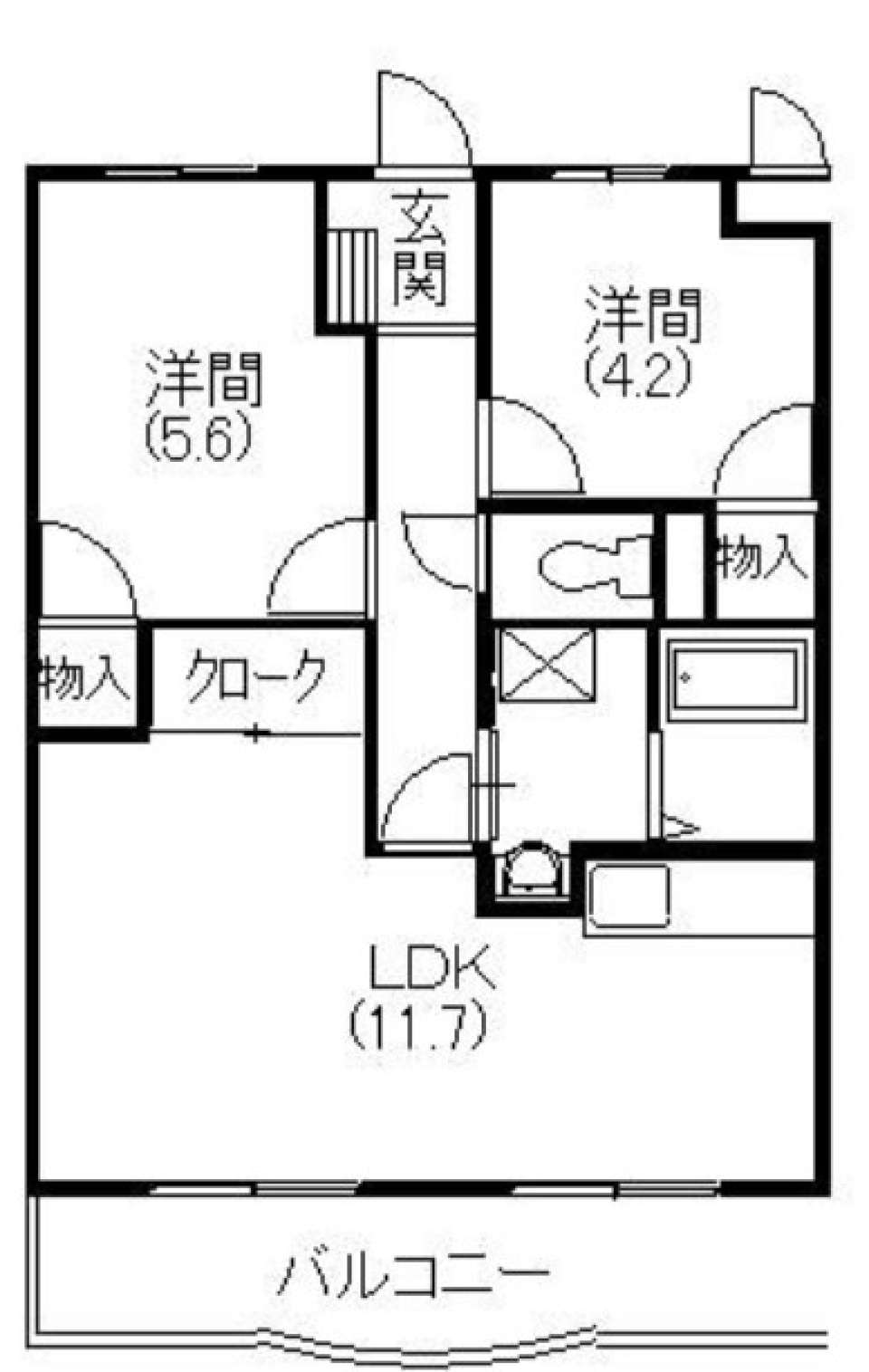 シンプルに使いやすくの間取り図
