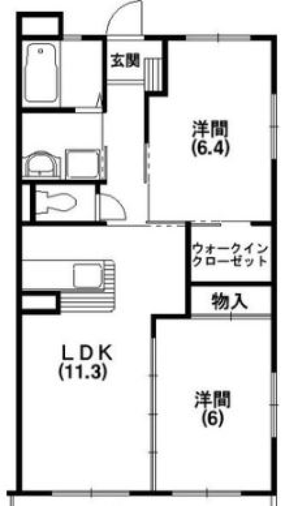 私はパン派の間取り図