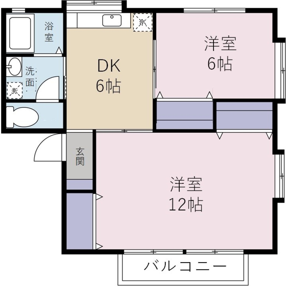 リビングをわがままにの間取り図