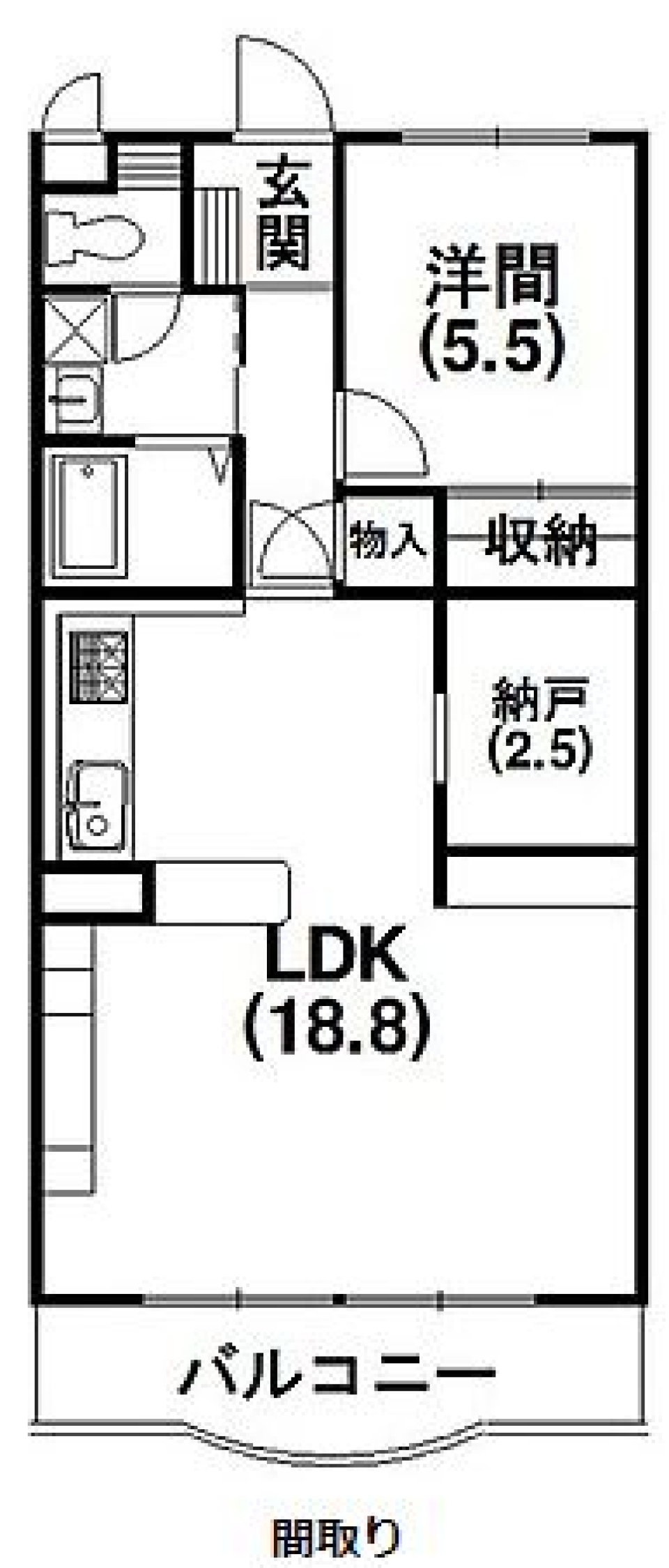 白のパワーに包まれたいの間取り図