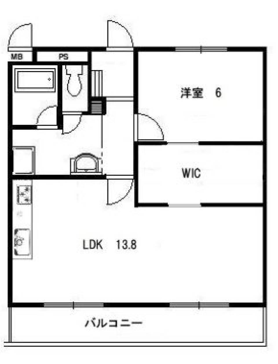 オープンシェルフになに飾る？の間取り図