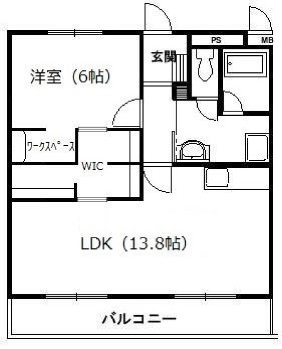 在宅ワーク用デスク付き！働き方改革の間取り図