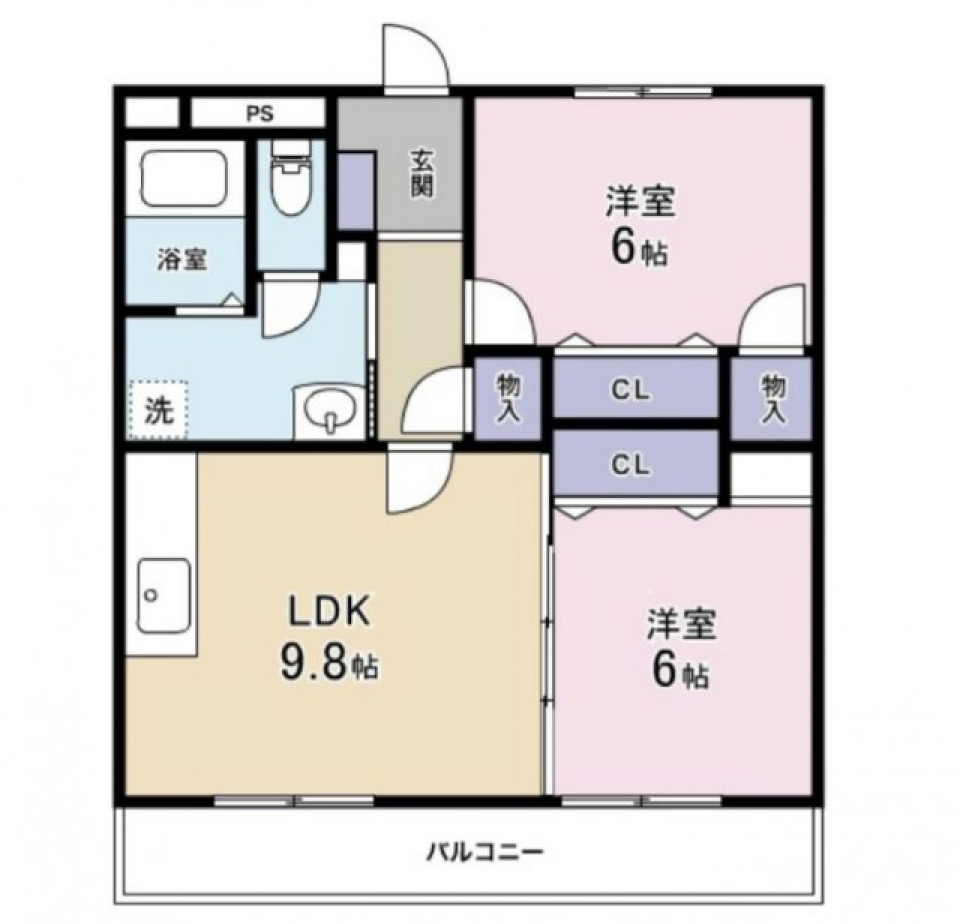 川沿いライフの間取り図