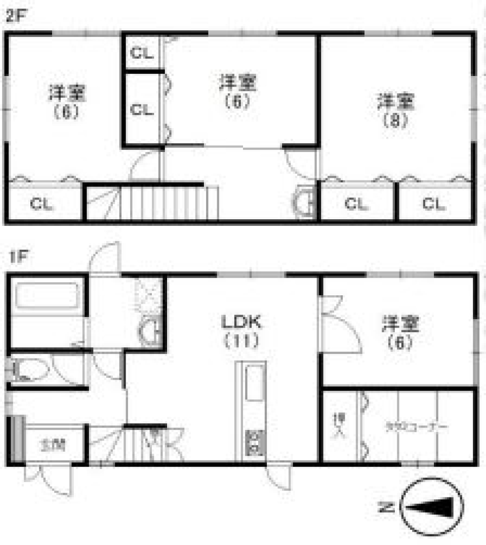 やさしくて、あたたかい。丘の上のおうち。の間取り図