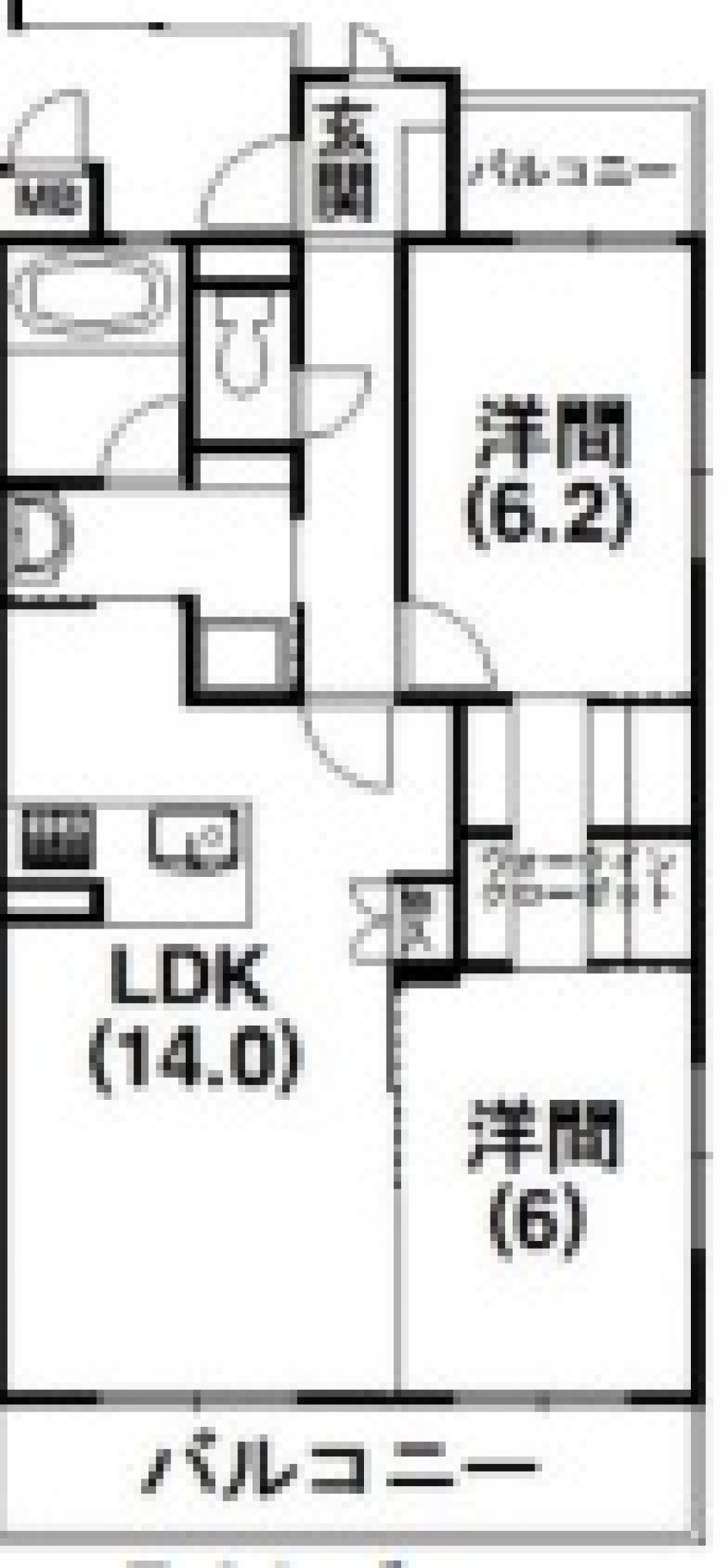 安心安全オシャレマンションの間取り図