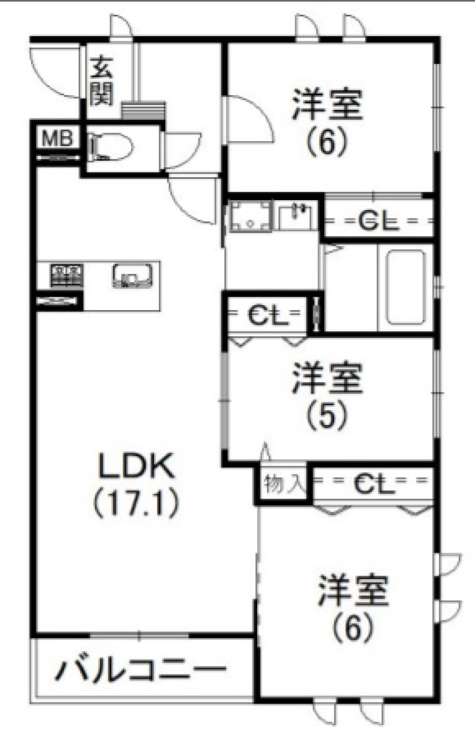 高台オアシスの間取り図