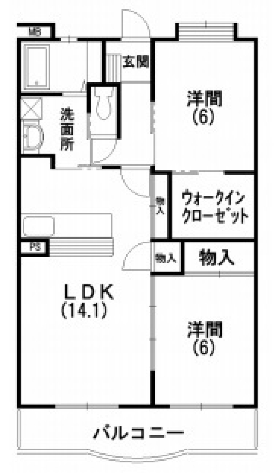 静かな地で新生活スタートの間取り図