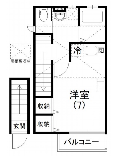 間取り図（1K）