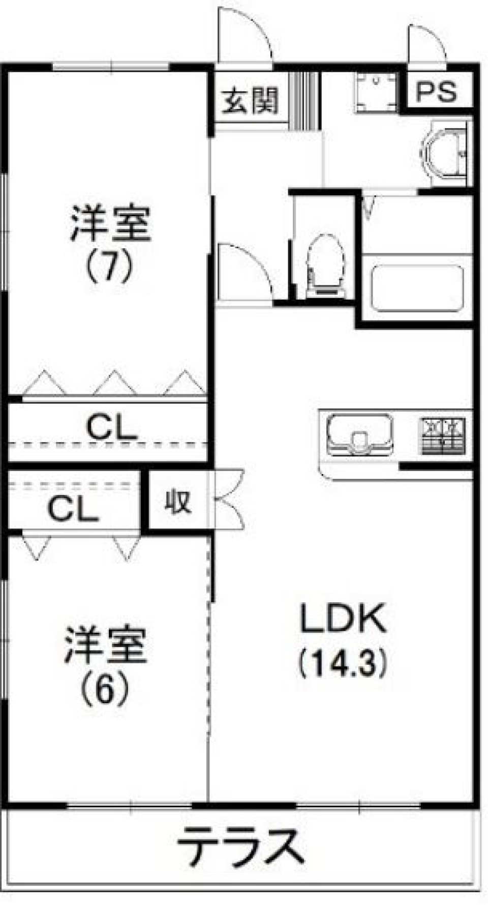 部屋のサイズが変わっちゃう！？　用途に合わせて変化しますの間取り図