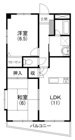 間取りはこちら。