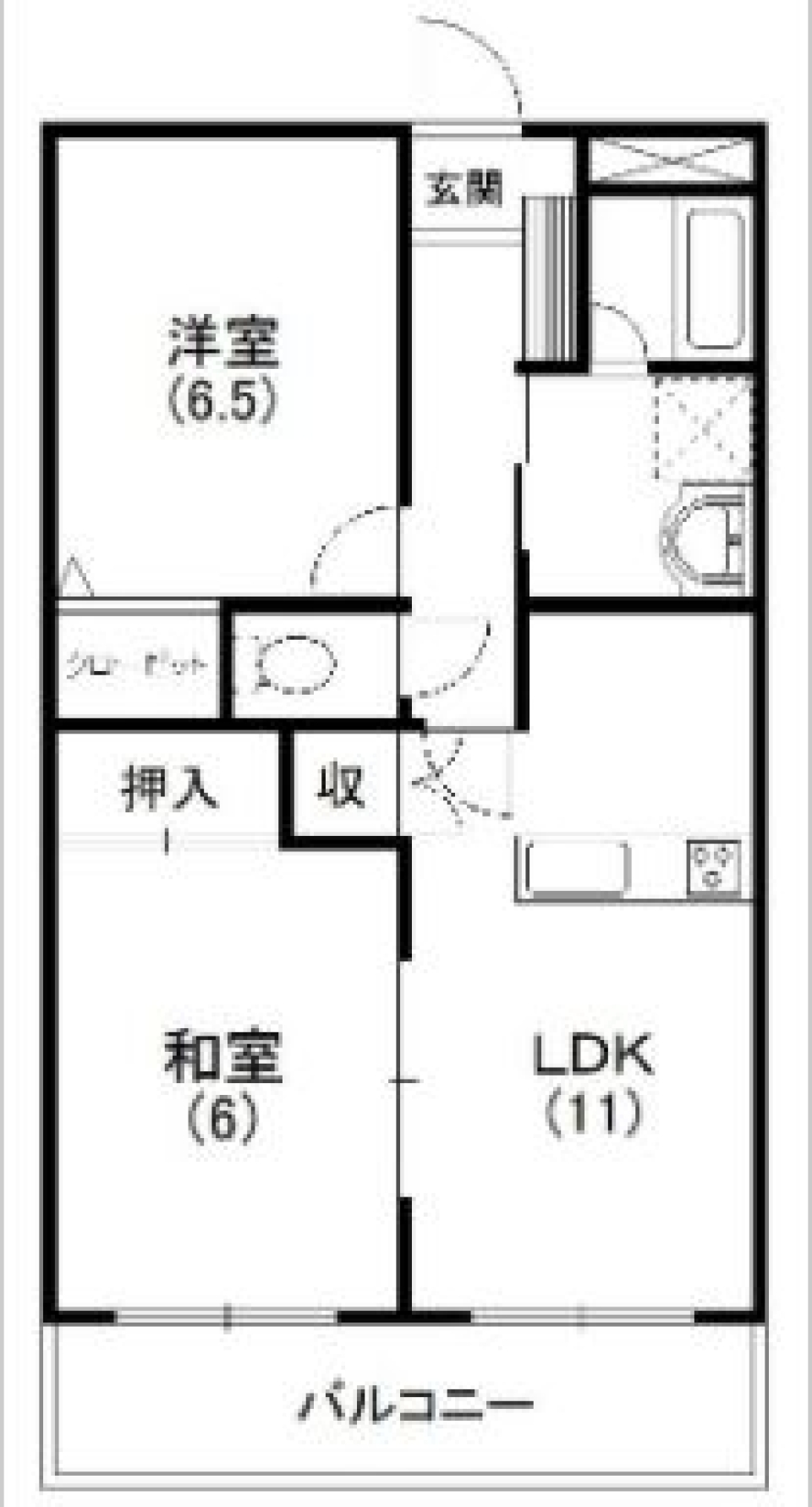 川沿いに佇む［ペット可］の間取り図