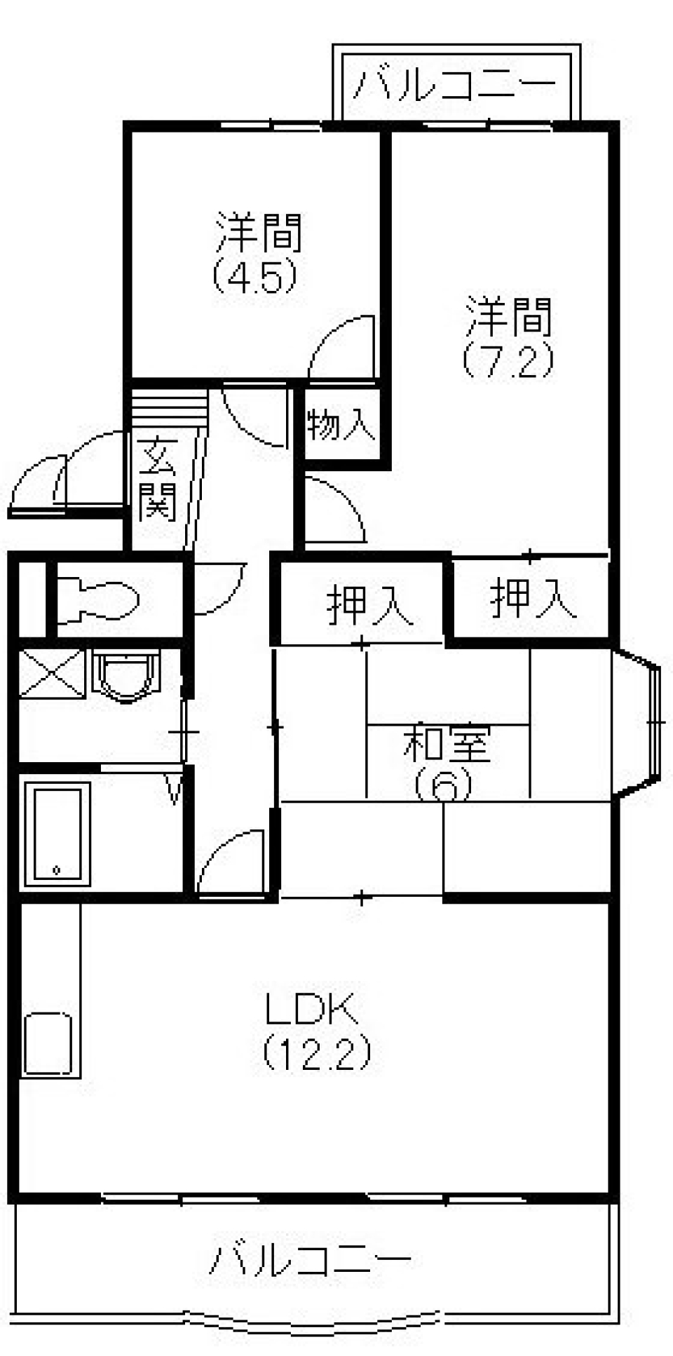 まっしろハウス！の間取り図