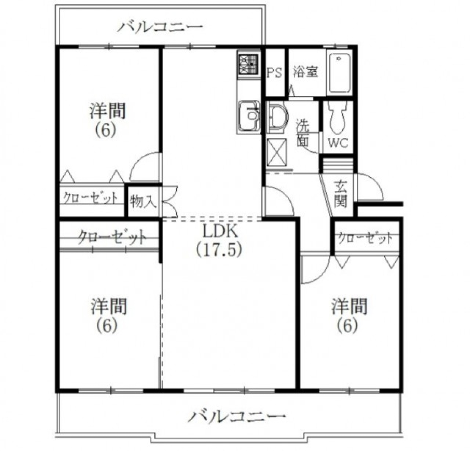 暮らしやすい生活の間取り図