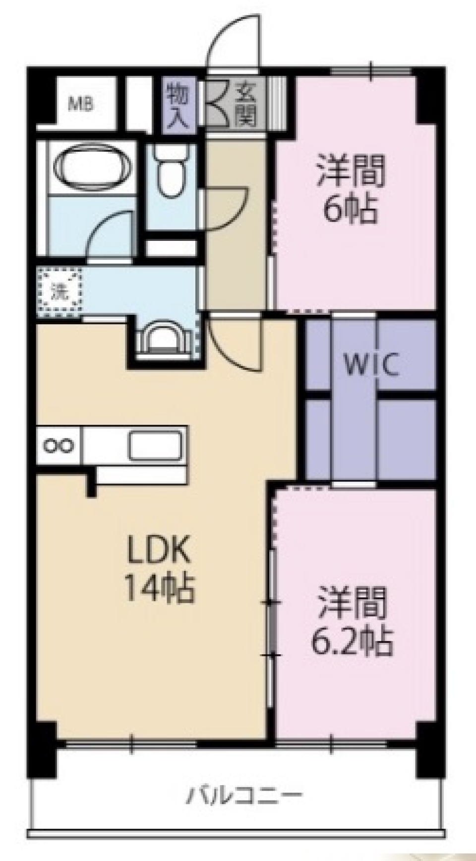 幸せ家族の住空間の間取り図