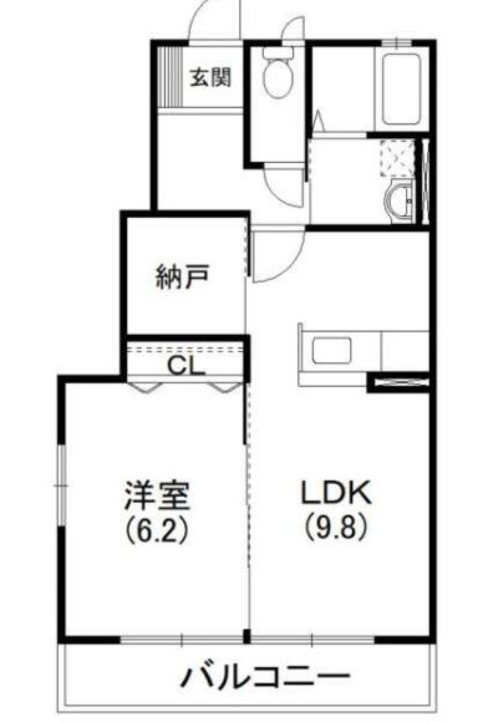 大きなキッチンで自炊！の間取り図