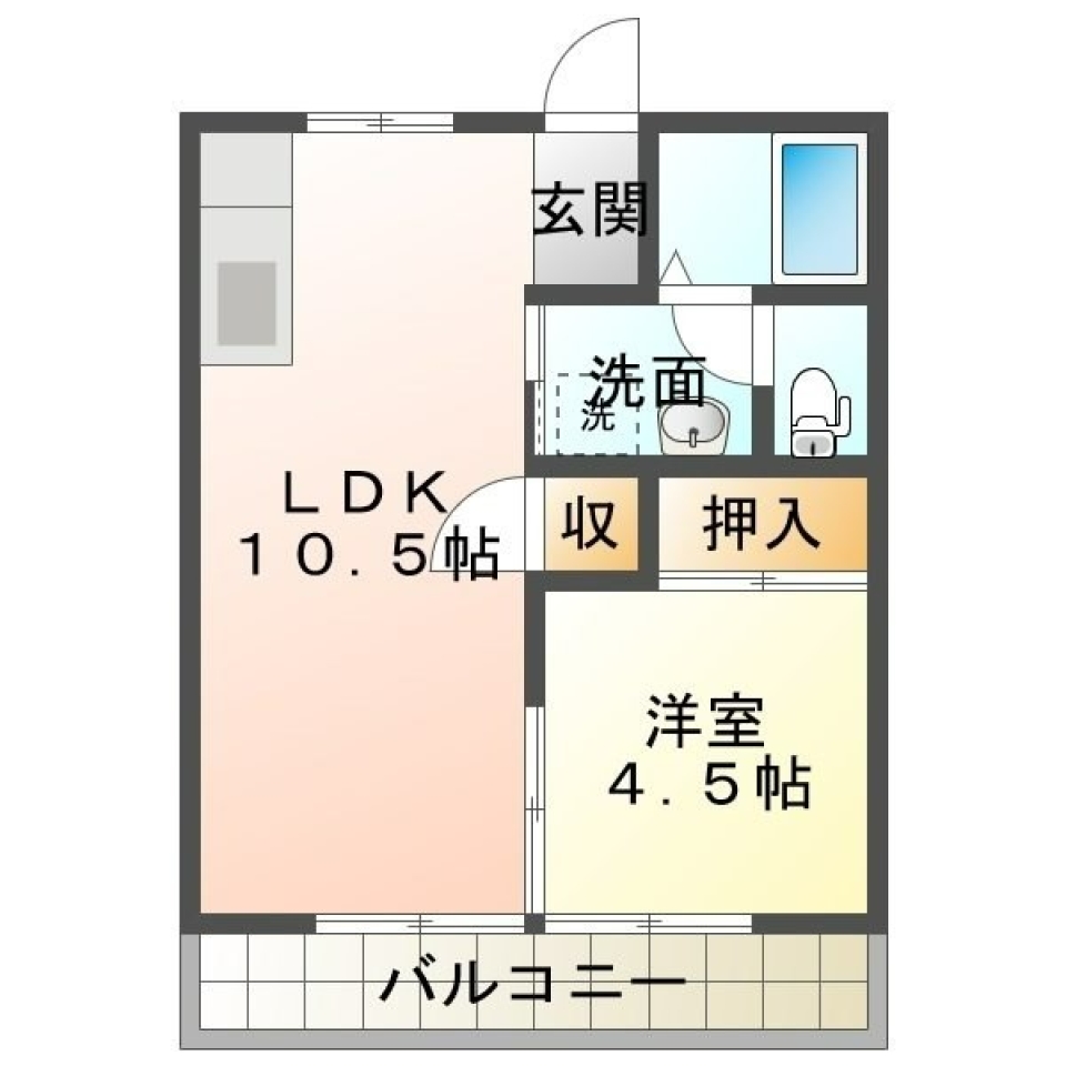 緑とともに暮らそうの間取り図