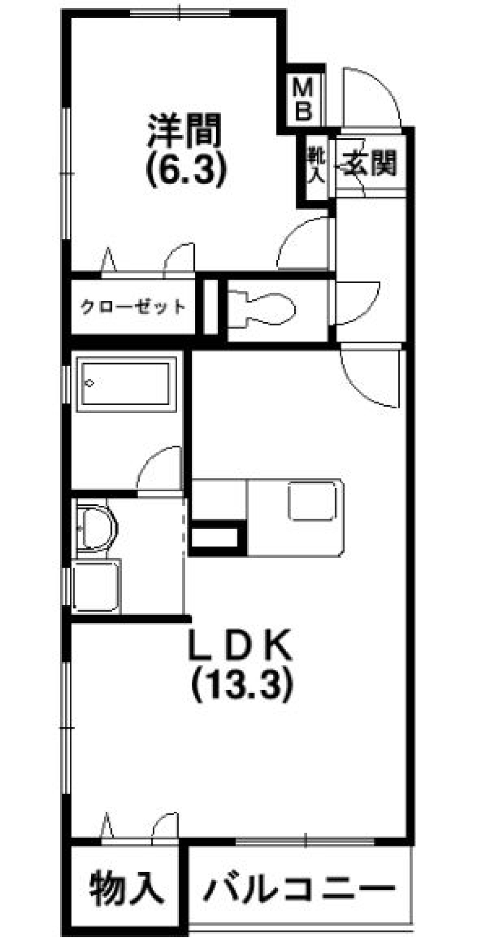 一人でも、二人でも。の間取り図
