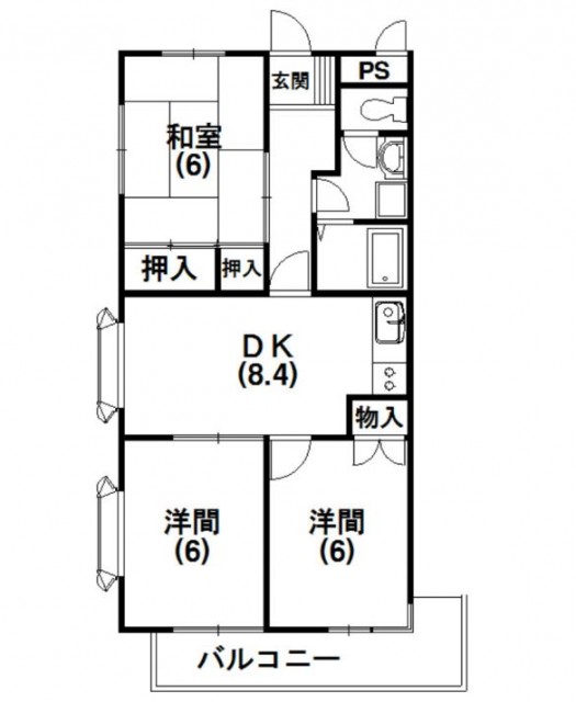 間取りは3DK