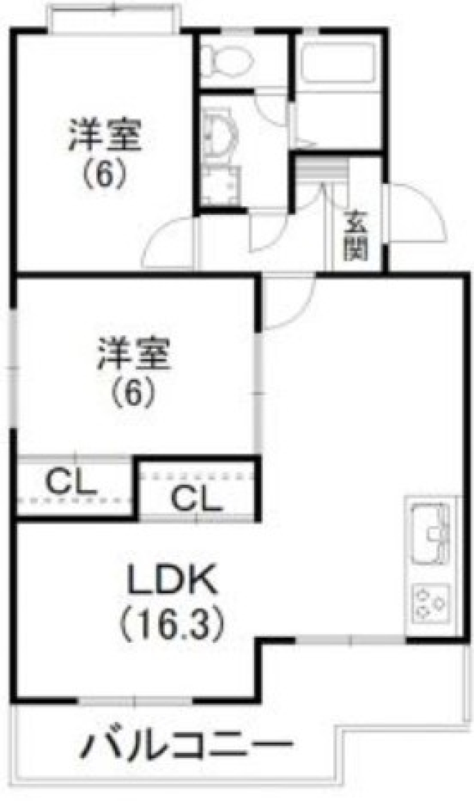 【リノベ物件】住みやすさ重視の間取り図