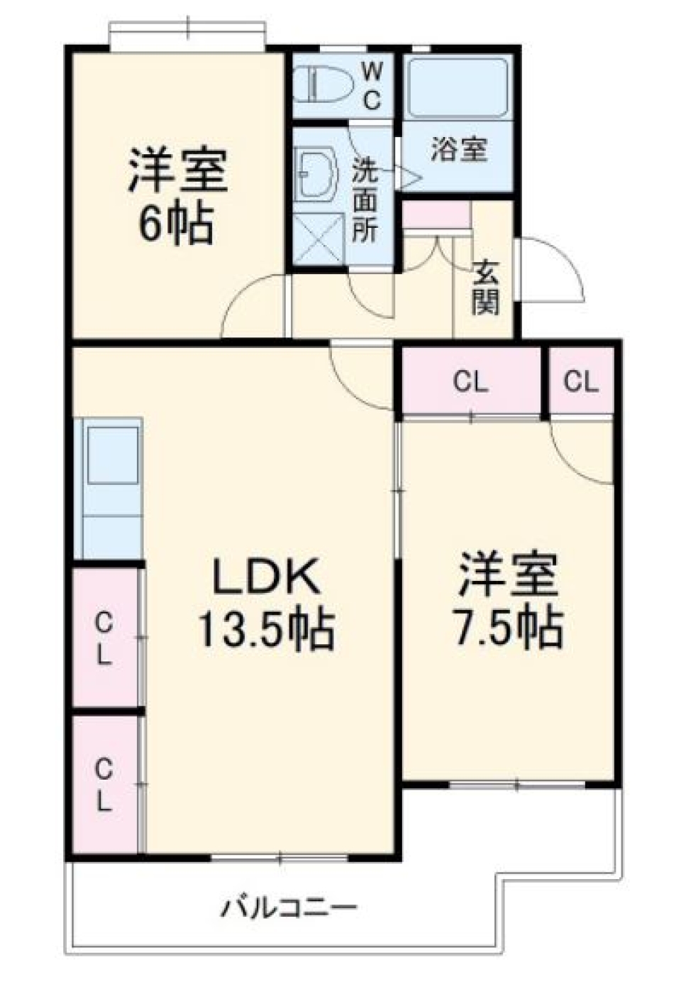 交通良し！住みやすさ良し！の間取り図