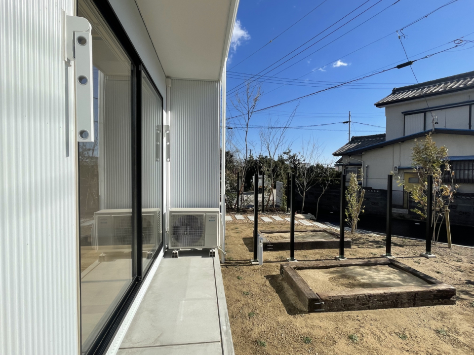 洗濯物干しは南面テラス