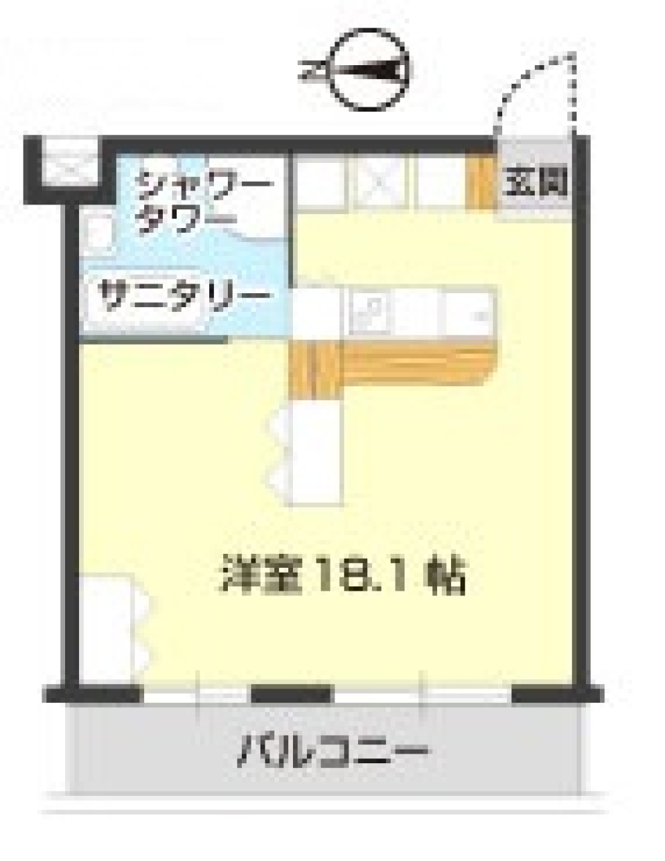 エロいいね！モザイクバスルーム［ペット可］の間取り図