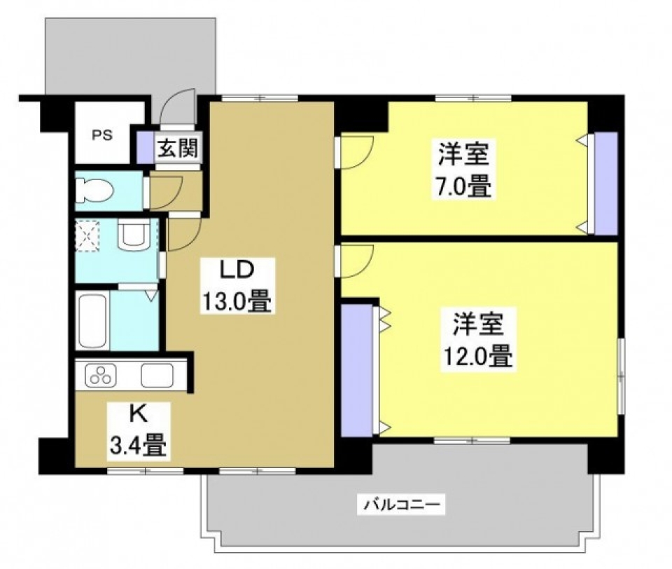 黄金の間の間取り図