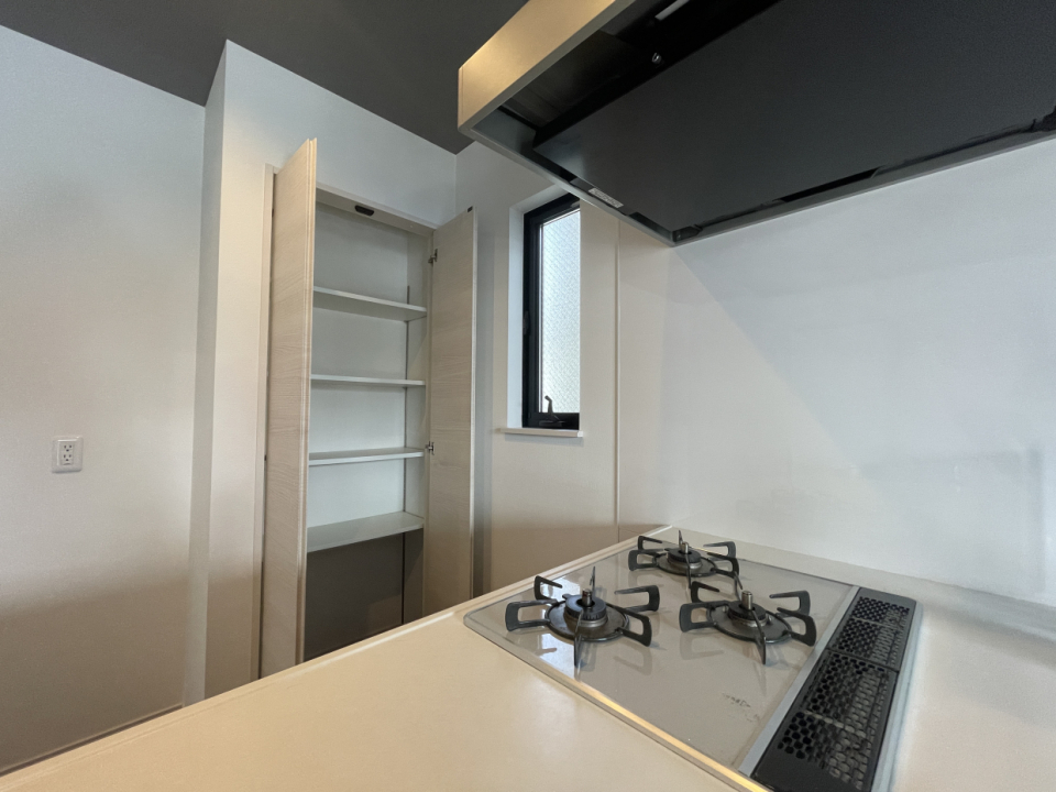 背面には収納棚があります。これは使える