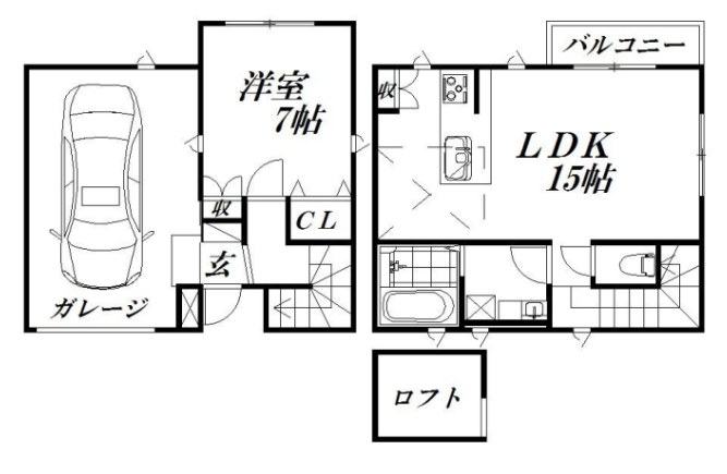 間取りは1LDK
