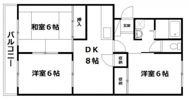 間取りはこちら。