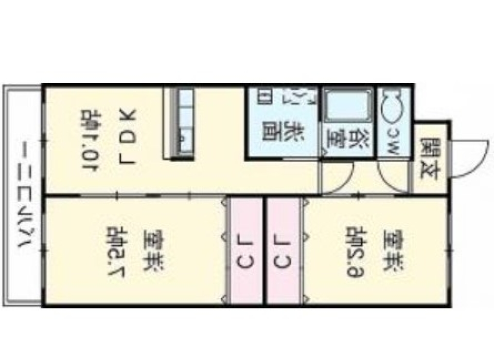 門限に間に合う距離の間取り図
