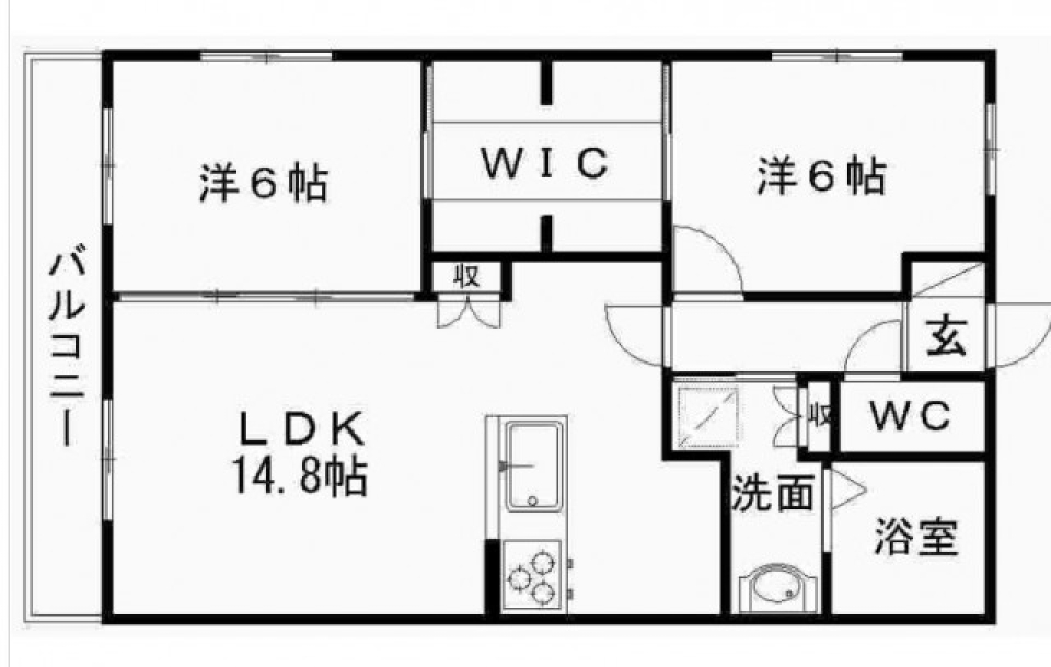 若者の町でのんびり暮らす。の間取り図
