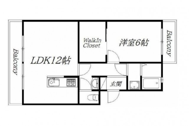 大きな１LDK 。