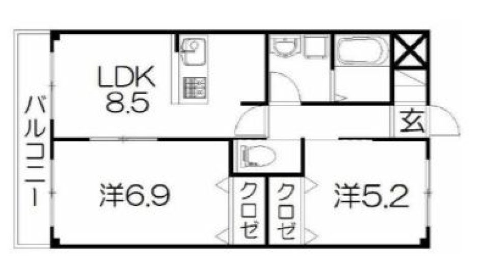 段差フリーの間取り図