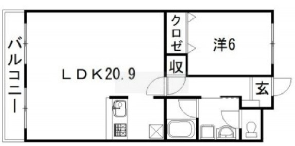 広すぎ、リビング20帖！［ペット可］の間取り図