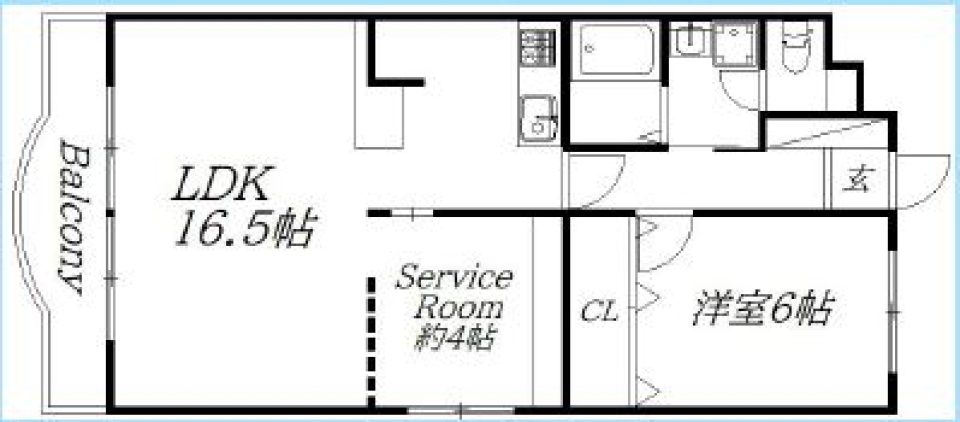 木のぬくもりを感じるおしゃれなお部屋。の間取り図