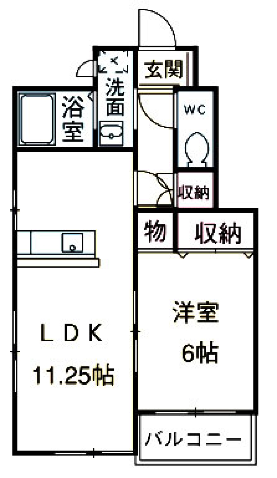 シンプルNo.1。の間取り図