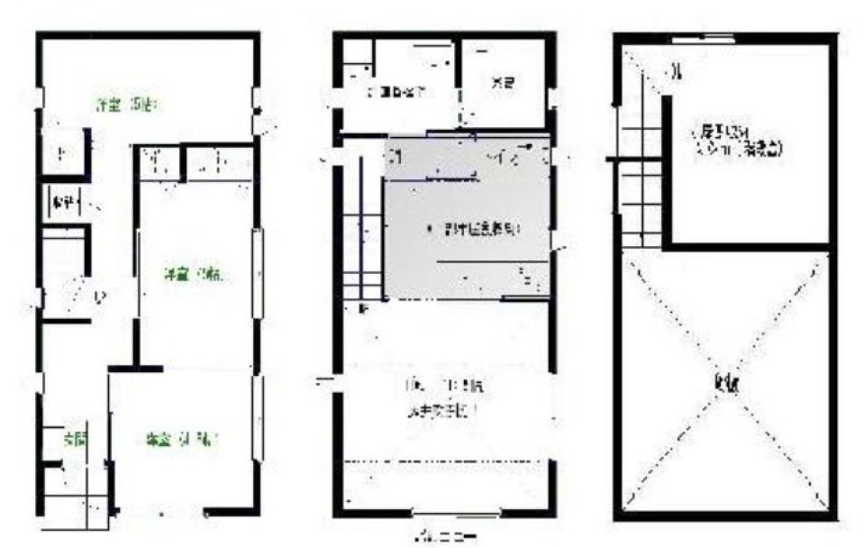 デザイナーズ戸建、天空の城の間取り図