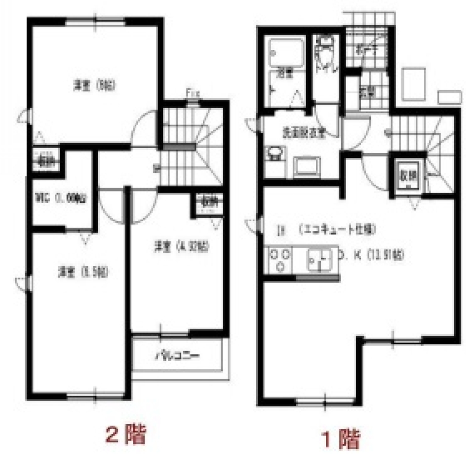 とにかく広沢［戸建］の間取り図